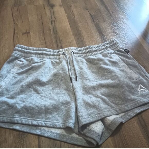 Reebok Grey Renew French Terry Athletic Shorts with Side Pockets - Picture 6 of 7